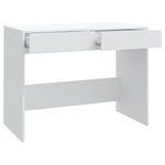 Skrivebord Hvit 101X50X76,5 Cm Konstruert Tre