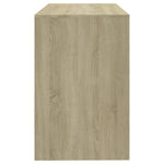Skrivebord Sonoma Eik 101X50X76,5 Cm Konstruert Tre
