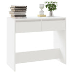 Konsollbord Hvit 89X41X76,5 Cm Konstruert Tre