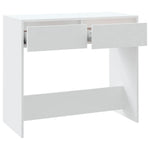 Konsollbord Hvit 89X41X76,5 Cm Konstruert Tre