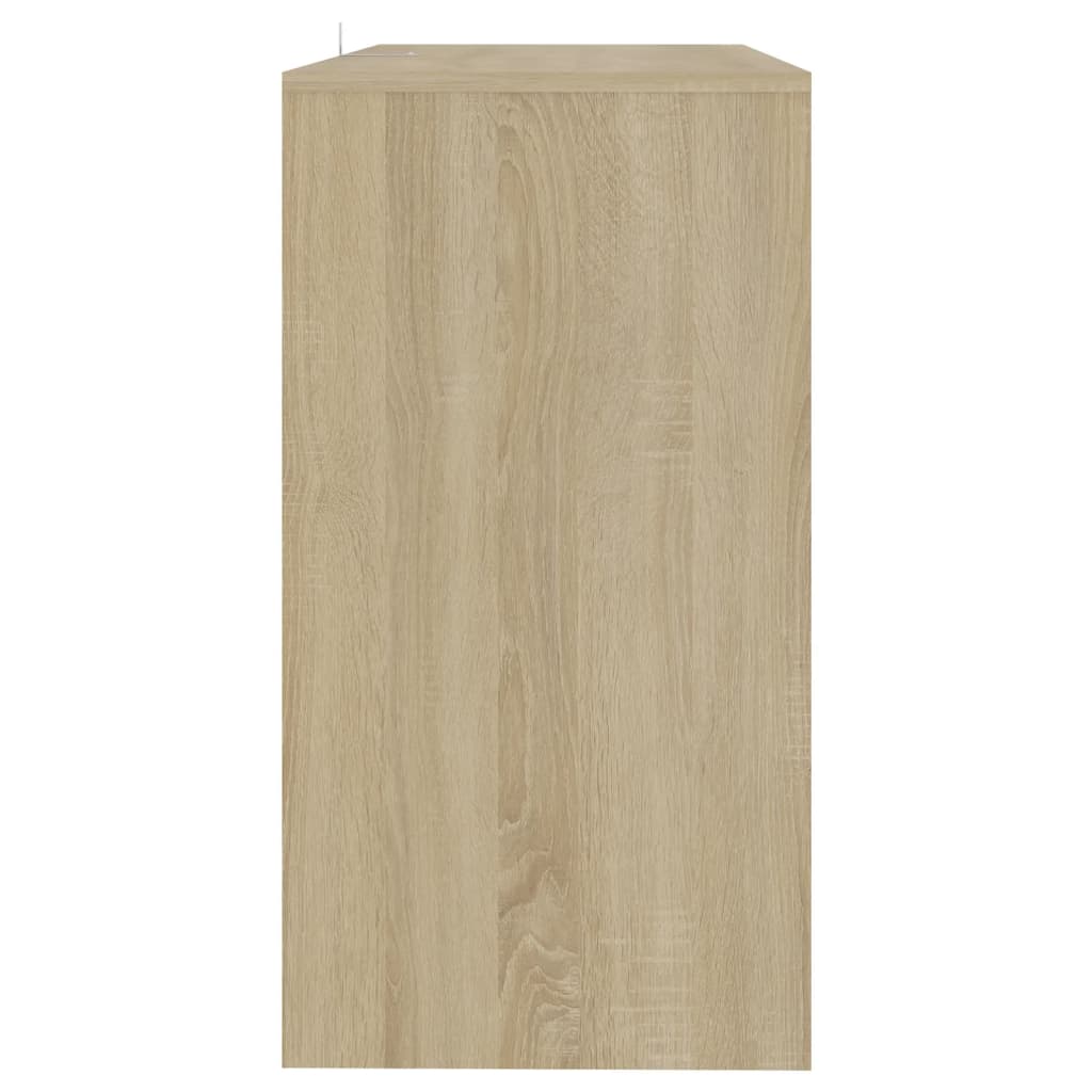Konsollbord Sonoma Eik 89X41X76,5 Cm Konstruert Tre