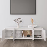 Tv-Benk Hvit 120X30X40,5 Cm Konstruert Tre
