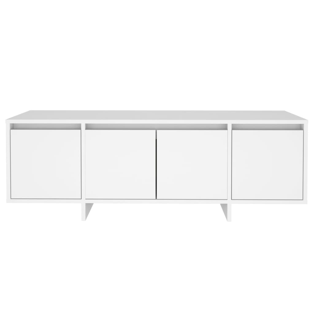 Tv-Benk Hvit 120X30X40,5 Cm Konstruert Tre