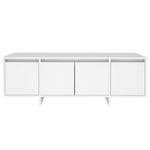 Tv-Benk Hvit 120X30X40,5 Cm Konstruert Tre