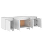 Tv-Benk Hvit 120X30X40,5 Cm Konstruert Tre