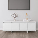 Tv-Benk Hvit 120X30X40,5 Cm Konstruert Tre
