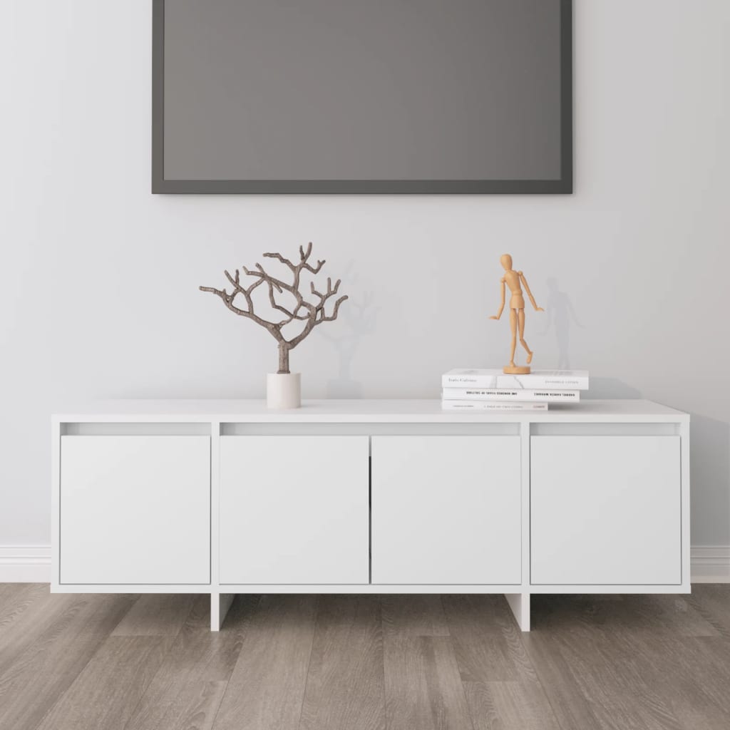 Tv-Benk Hvit 120X30X40,5 Cm Konstruert Tre