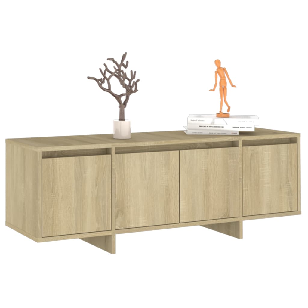 Tv-Benk Sonoma Eik 120X30X40,5 Cm Konstruert Tre