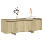 Tv-Benk Sonoma Eik 120X30X40,5 Cm Konstruert Tre