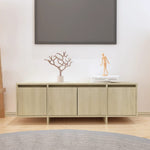 Tv-Benk Sonoma Eik 120X30X40,5 Cm Konstruert Tre