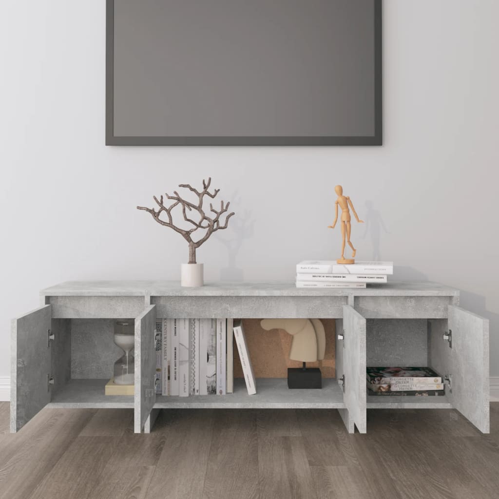 Tv-Benk Betonggrå 120X30X40,5 Cm Konstruert Tre