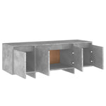 Tv-Benk Betonggrå 120X30X40,5 Cm Konstruert Tre
