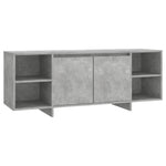 Tv-Benk Betonggrå 130X35X50 Cm Konstruert Tre