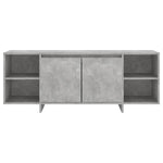 Tv-Benk Betonggrå 130X35X50 Cm Konstruert Tre