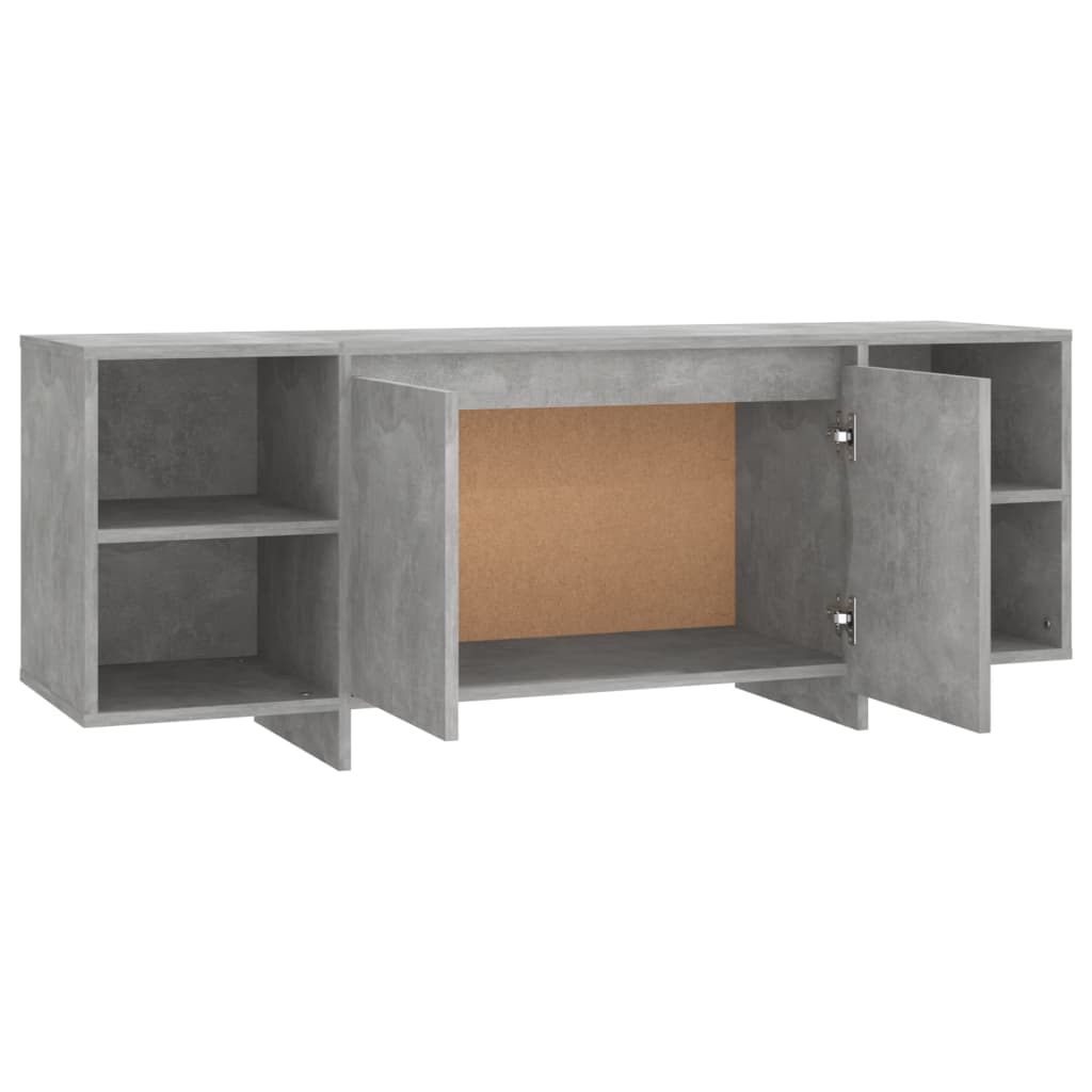 Tv-Benk Betonggrå 130X35X50 Cm Konstruert Tre