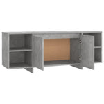 Tv-Benk Betonggrå 130X35X50 Cm Konstruert Tre