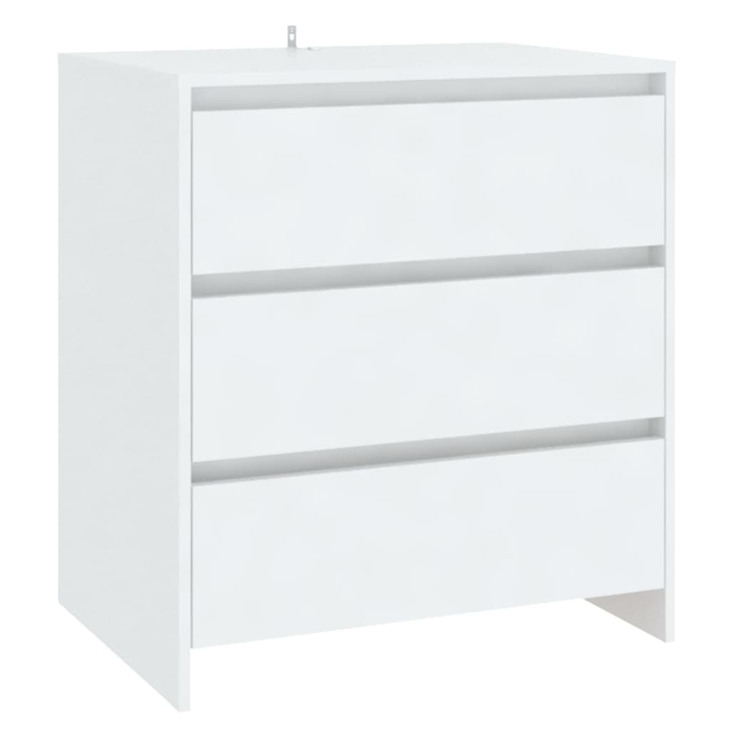 Skjenk Hvit 70X41X75 Cm Konstruert Tre