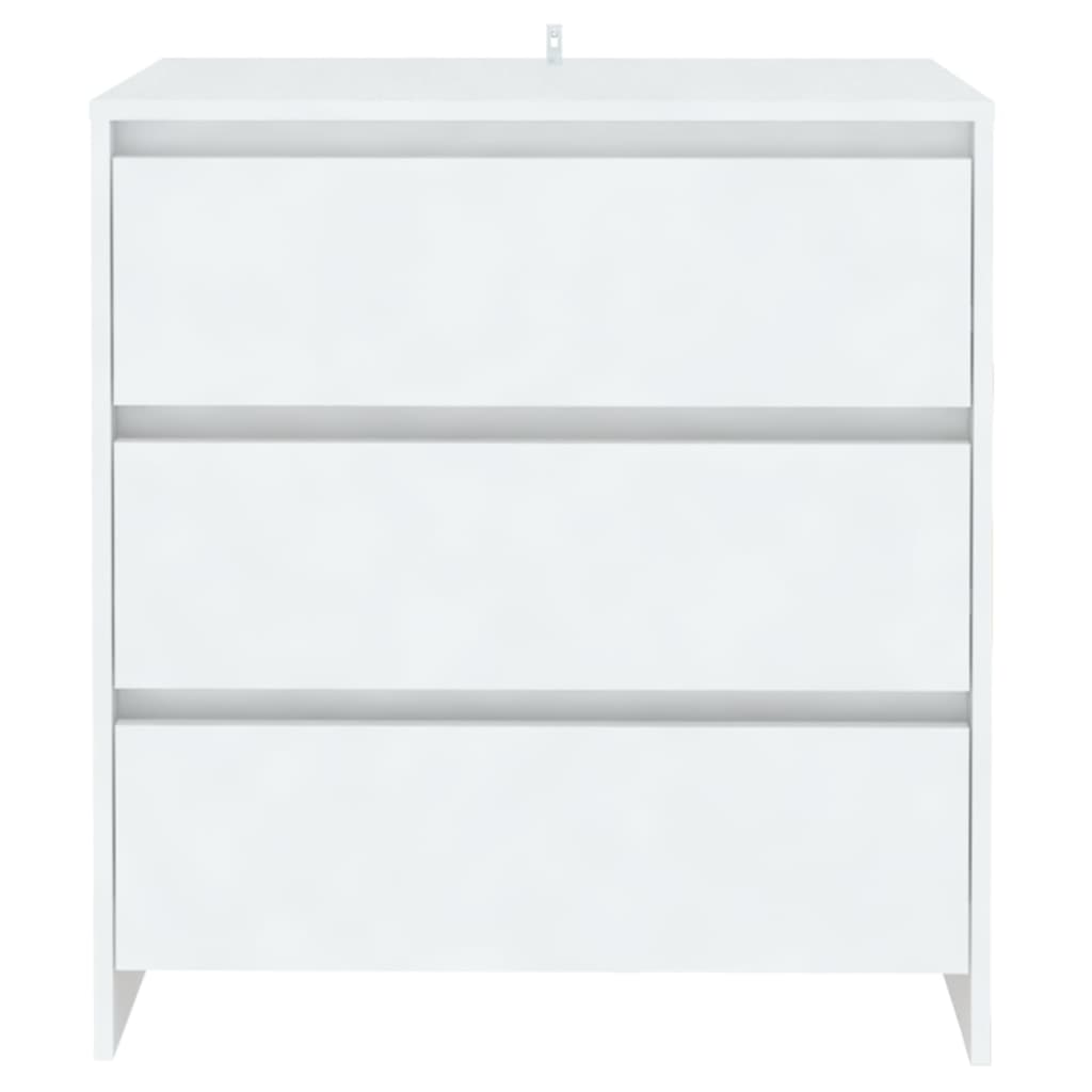 Skjenk Hvit 70X41X75 Cm Konstruert Tre