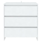 Skjenk Hvit 70X41X75 Cm Konstruert Tre