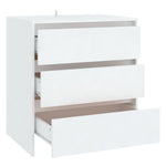 Skjenk Hvit 70X41X75 Cm Konstruert Tre