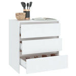 Skjenk Hvit 70X41X75 Cm Konstruert Tre