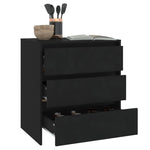 Skjenk Svart 70X41X75 Cm Konstruert Tre