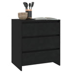 Skjenk Svart 70X41X75 Cm Konstruert Tre