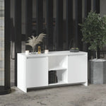 Tv-Benk Hvit 102X37,5X52,5 Cm Konstruert Tre