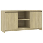 Tv-Benk Sonoma Eik 102X37,5X52,5 Cm Konstruert Tre