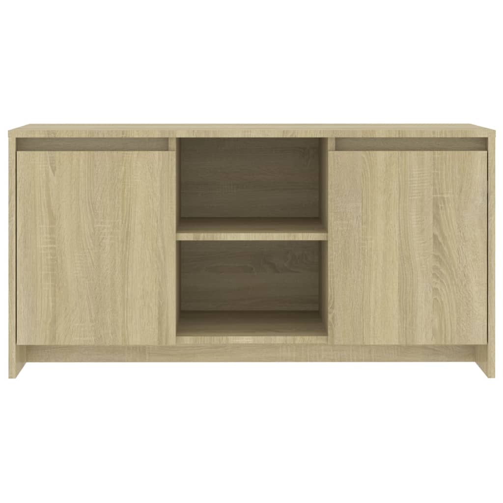 Tv-Benk Sonoma Eik 102X37,5X52,5 Cm Konstruert Tre