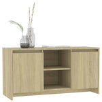 Tv-Benk Sonoma Eik 102X37,5X52,5 Cm Konstruert Tre
