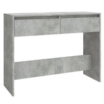 Salongbord Betonggrå 100X35X76,5 Cm Konstruert Tre