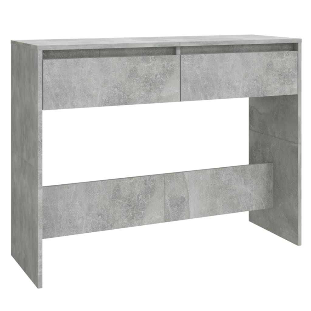 Salongbord Betonggrå 100X35X76,5 Cm Konstruert Tre