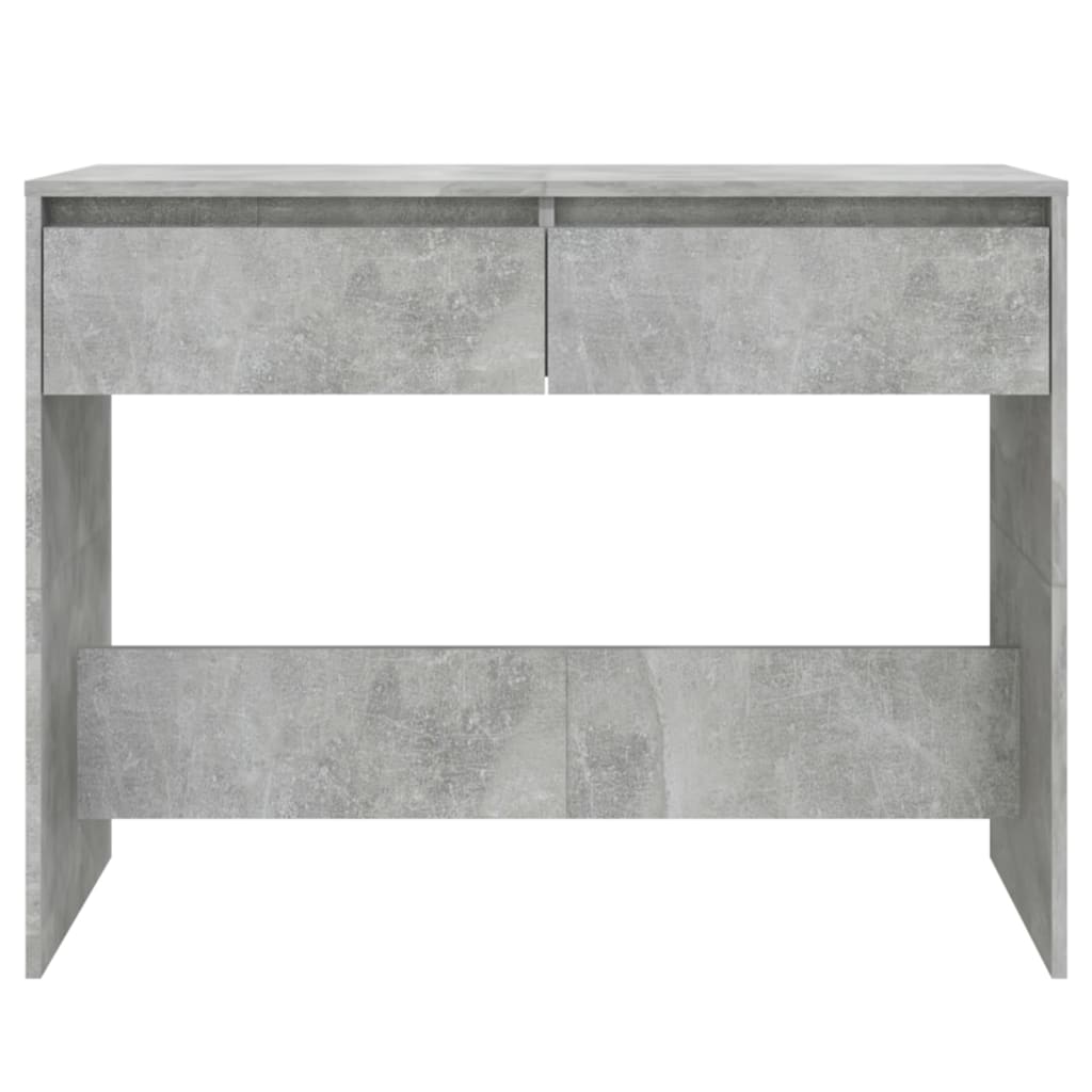 Salongbord Betonggrå 100X35X76,5 Cm Konstruert Tre