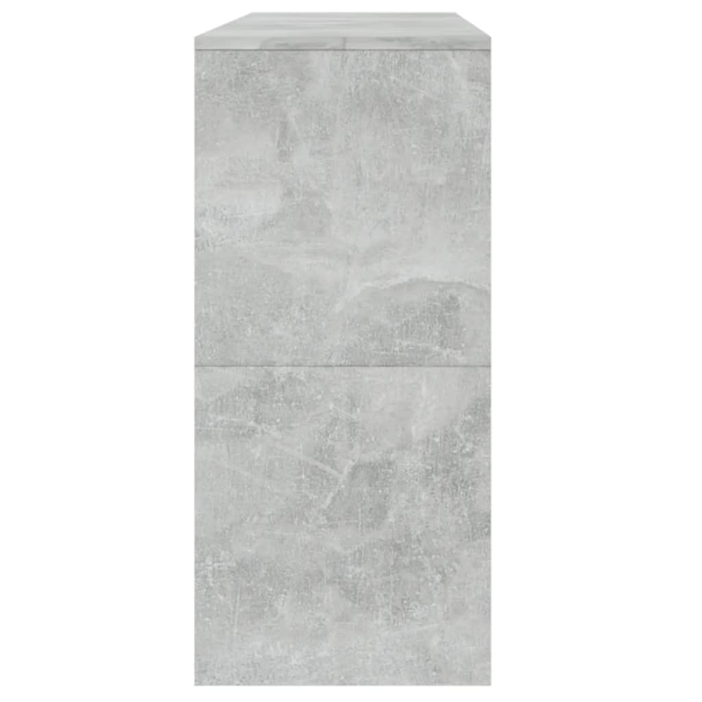 Salongbord Betonggrå 100X35X76,5 Cm Konstruert Tre
