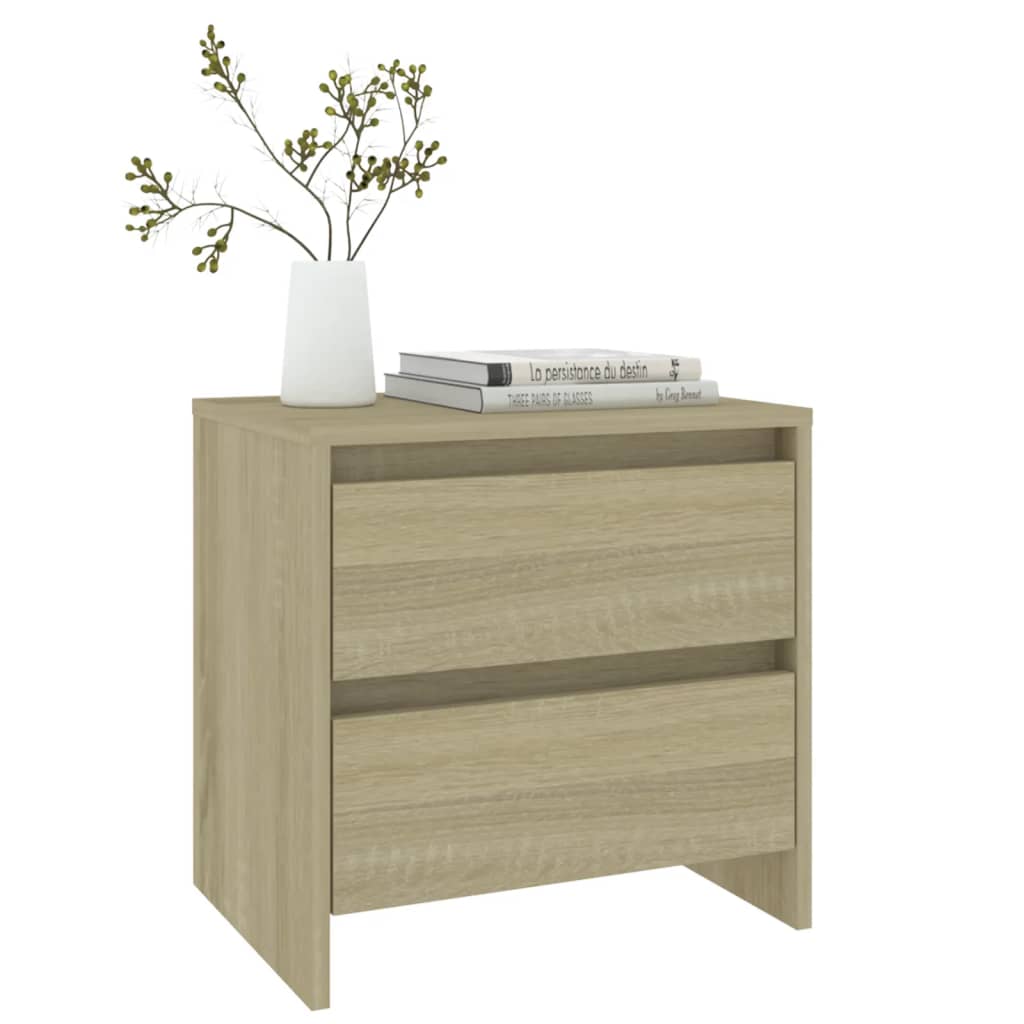 Nattbord Sonoma Eik 45X34,5X44,5 Cm Konstruert Tre