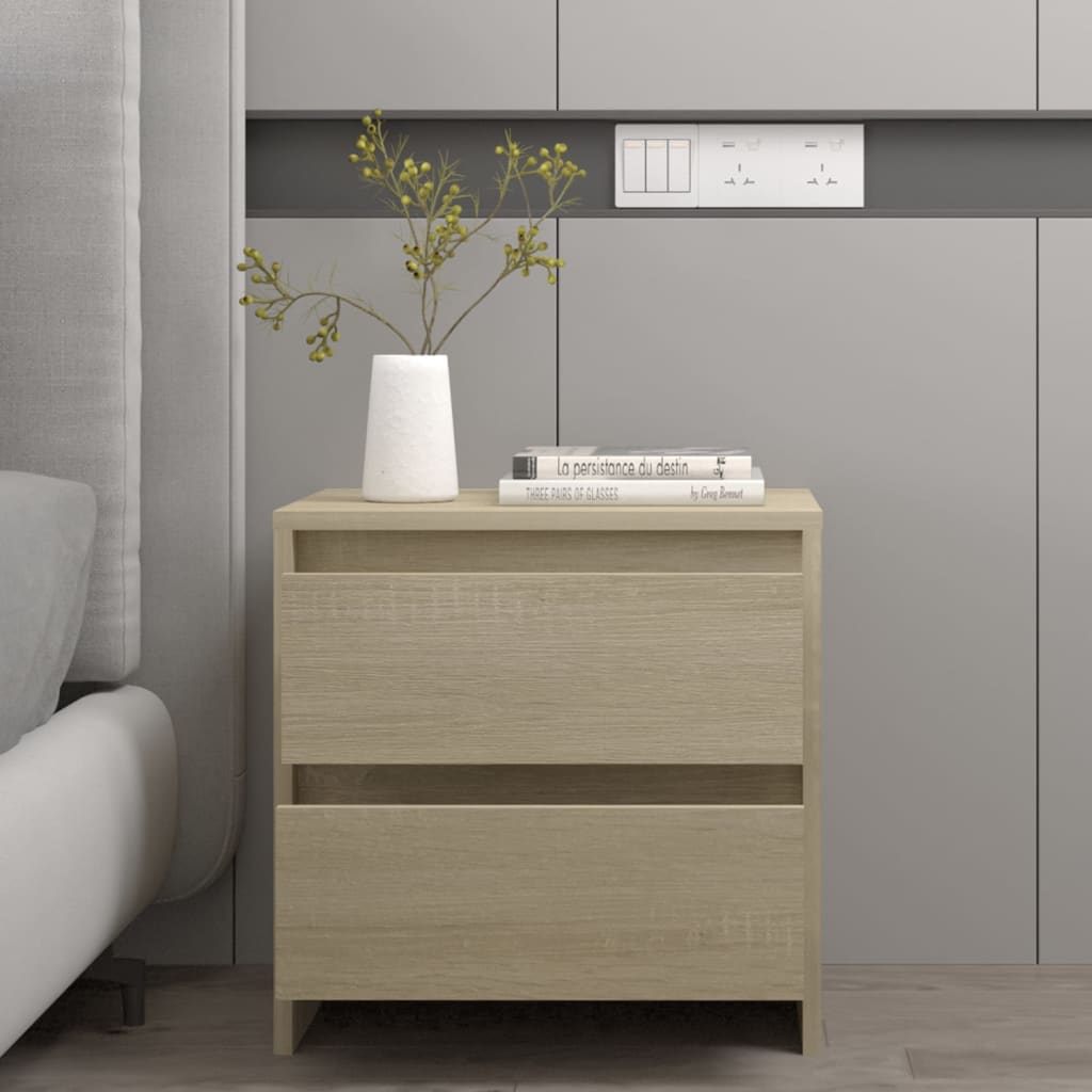 Nattbord Sonoma Eik 45X34,5X44,5 Cm Konstruert Tre