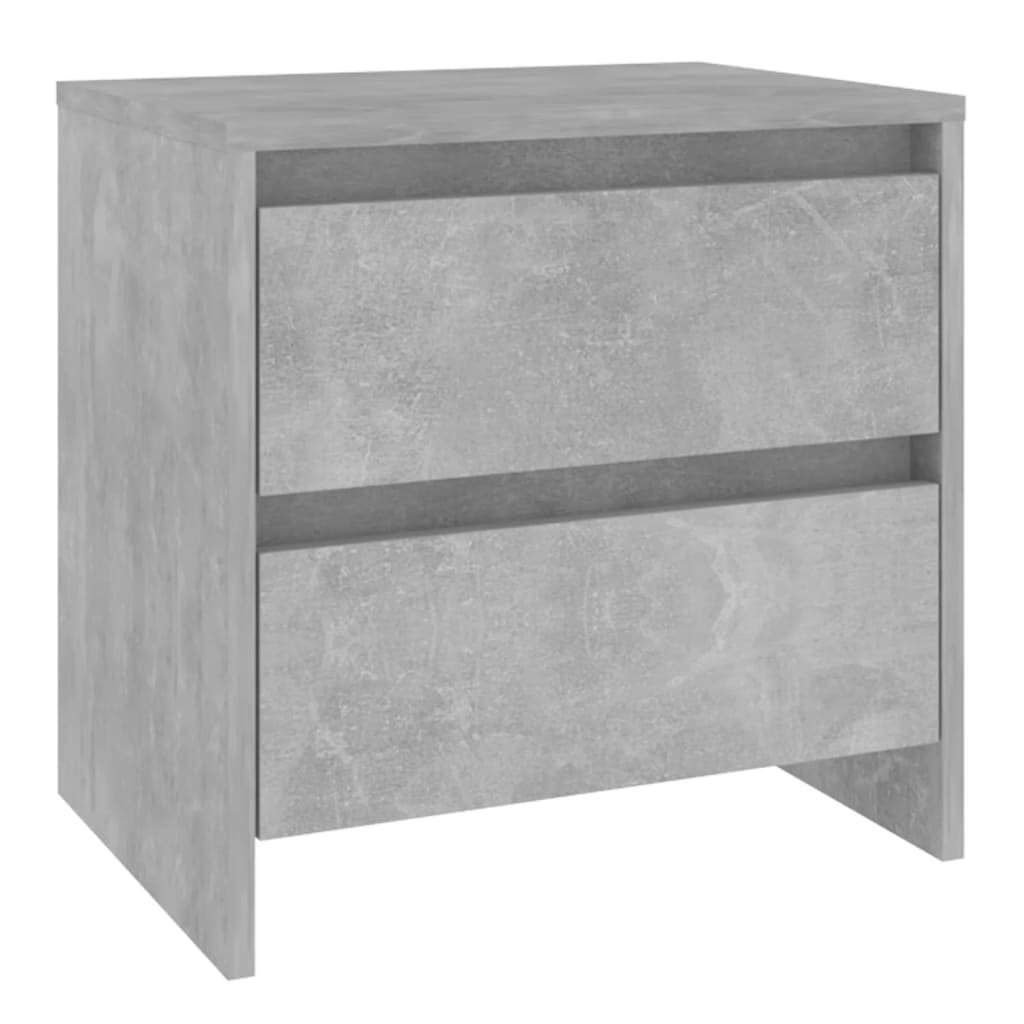 Nattbord Betonggrå 45X34,5X44,5 Cm Konstruert Tre