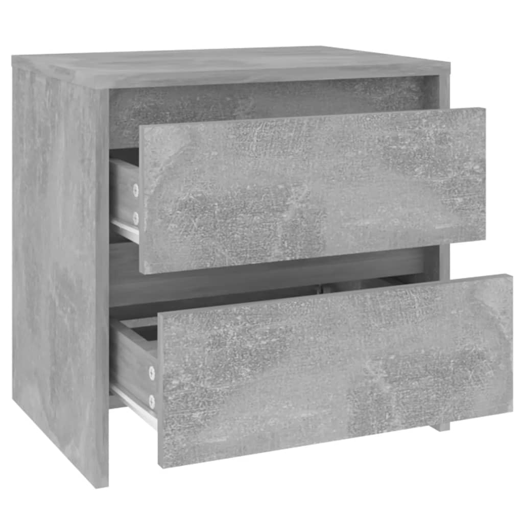 Nattbord Betonggrå 45X34,5X44,5 Cm Konstruert Tre