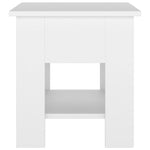 Salongbord Hvit 40X40X42 Cm Konstruert Tre