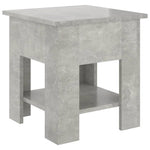 Salongbord Betonggrå 40X40X42 Cm Konstruert Tre