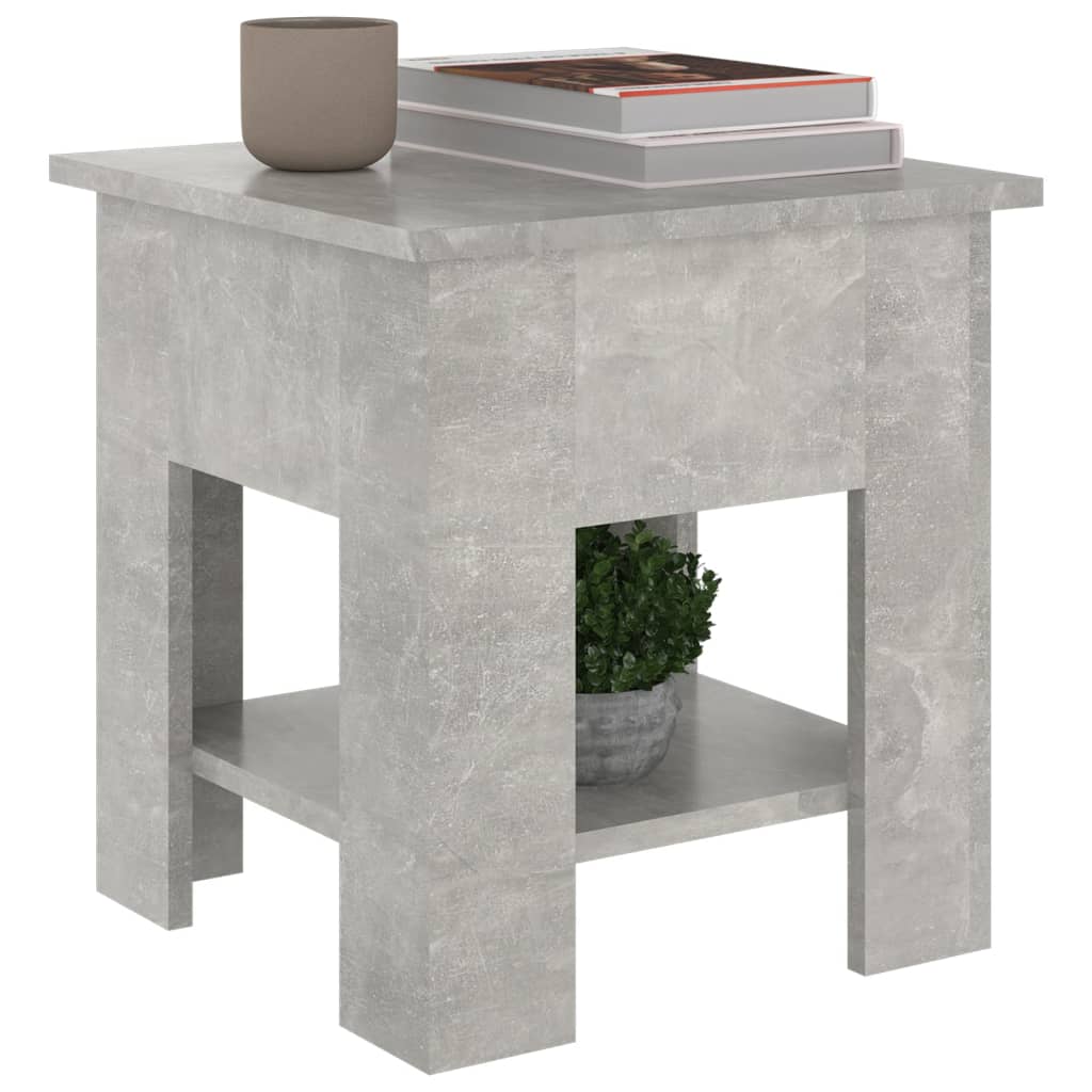 Salongbord Betonggrå 40X40X42 Cm Konstruert Tre