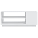Salongbord Hvit 102X55X43 Cm Konstruert Tre