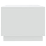 Salongbord Hvit 102X55X43 Cm Konstruert Tre