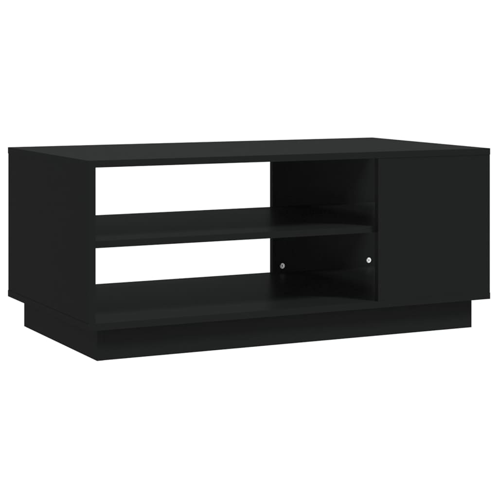 Salongbord Svart 102X55X43 Cm Konstruert Tre