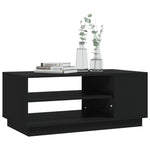 Salongbord Svart 102X55X43 Cm Konstruert Tre