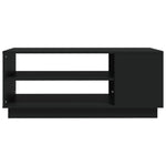 Salongbord Svart 102X55X43 Cm Konstruert Tre