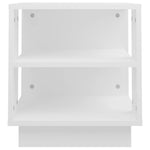 Salongbord Hvit 40X40X43 Cm Konstruert Tre
