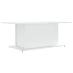 Salongbord Hvit 102X55,5X40 Cm Konstruert Tre