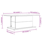Salongbord Svart 102X55,5X40 Cm Konstruert Tre